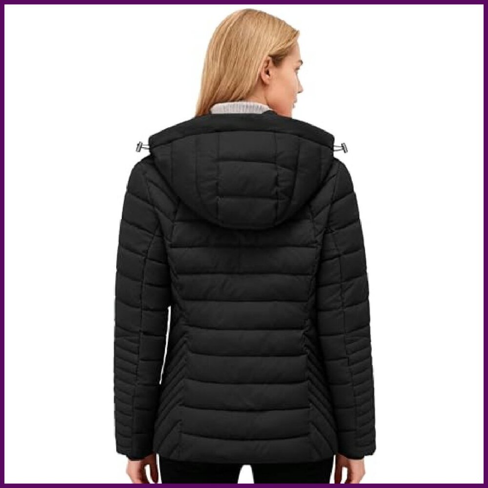 Lightweight Quilted Down Coat Windproof Waterproo… - image 5